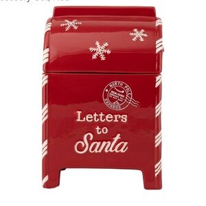 10STRAWBERRY STREET
Festive Red Santa Mailbox with Snowflake Design